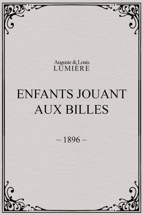 Enfants jouant aux billes